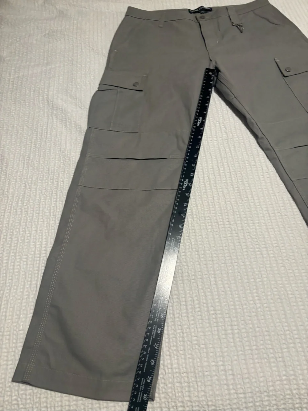 REESE COOPER Men’s Gray Cotton Cargo Trousers Size 34